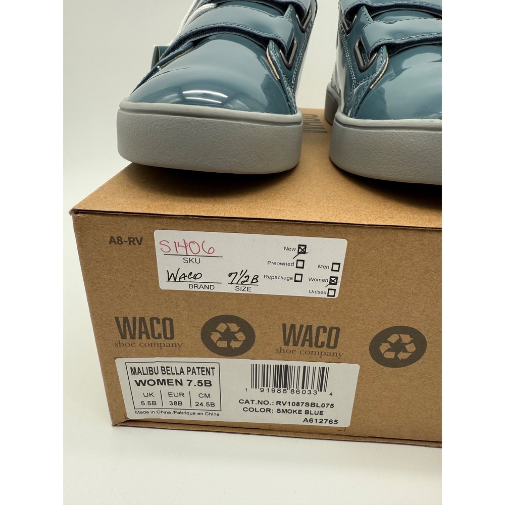REVITALIGN Women's Malibu Patent Sneaker SZ 7.5B S1406